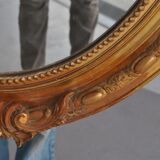 Mirror of style Louis XVI gilded stucco 1880