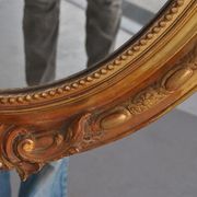 Mirror of style Louis XVI gilded stucco 1880