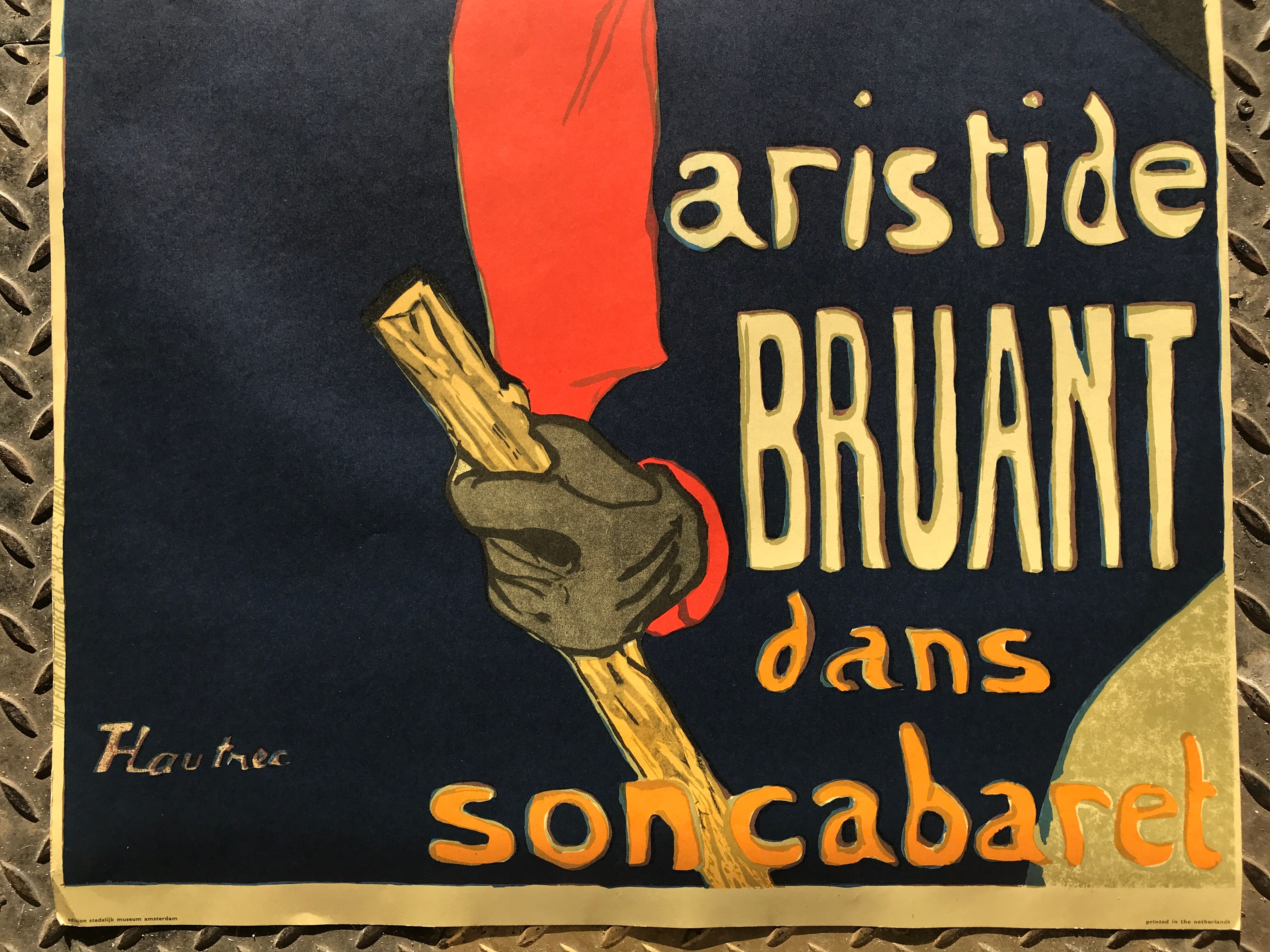 henri de Toulouse Lautrec ambassadors aristide bruant poster published in the 70s-80s