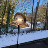 Lampadaire vintage noir coupole Belgique