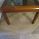 Cherry and glass coffee table