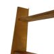 Vintage wooden wall shelve rack bookshelf in pinewood minimalist design