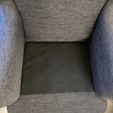 Fauteuil à grand dossier en tissu