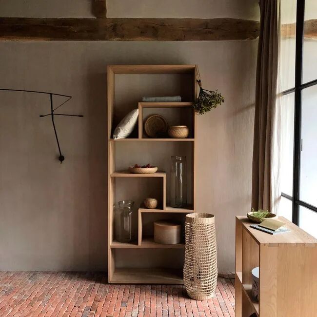 Solid oak library