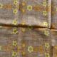 Vintage retro orange floral tablecloth