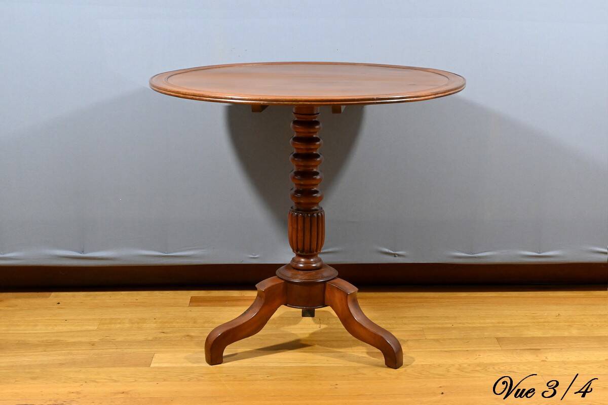 Mahogany System Pedestal Table, Louis Philippe Period – Mid-19th Century