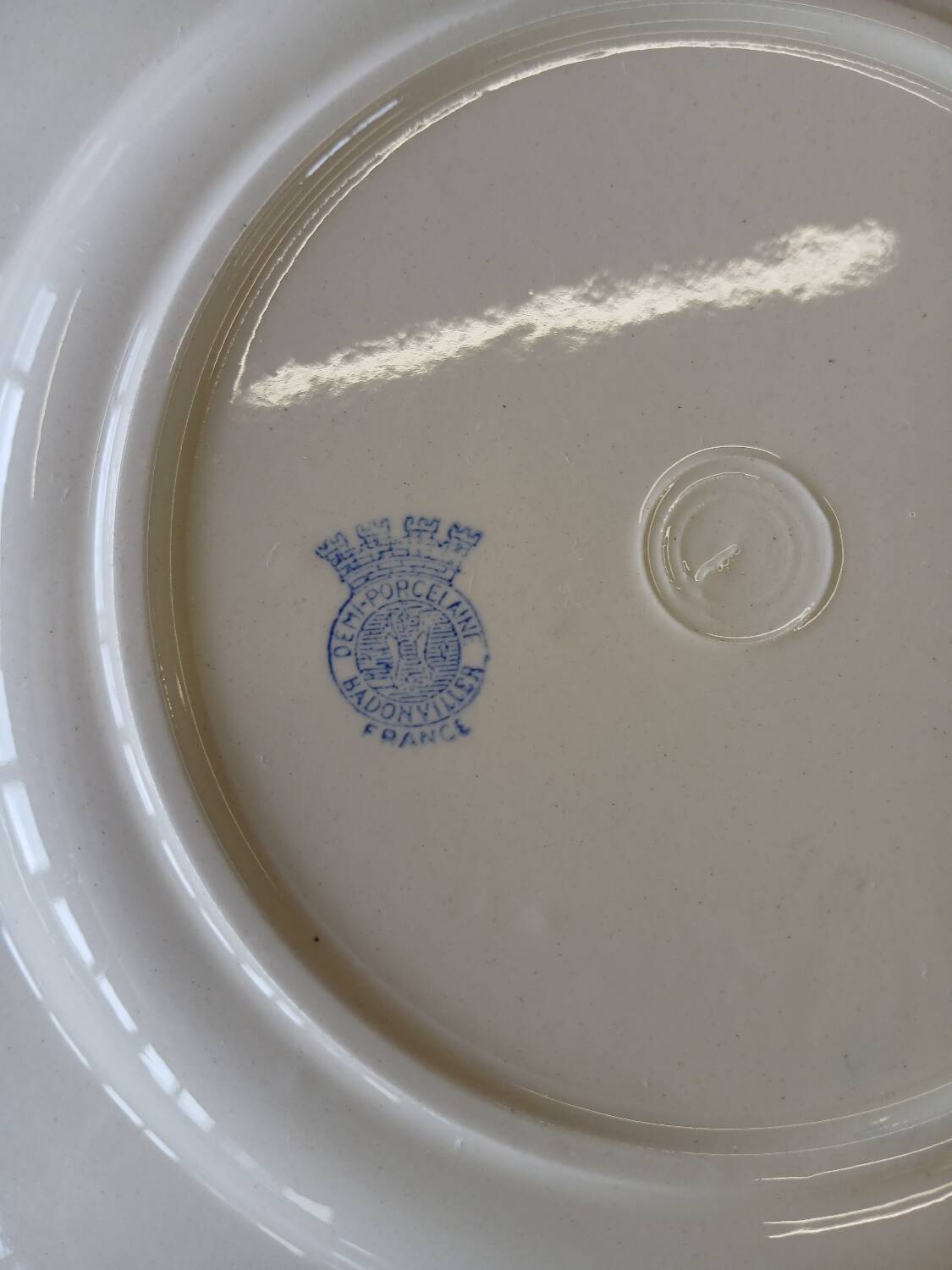 6 old Badonviller dessert plates