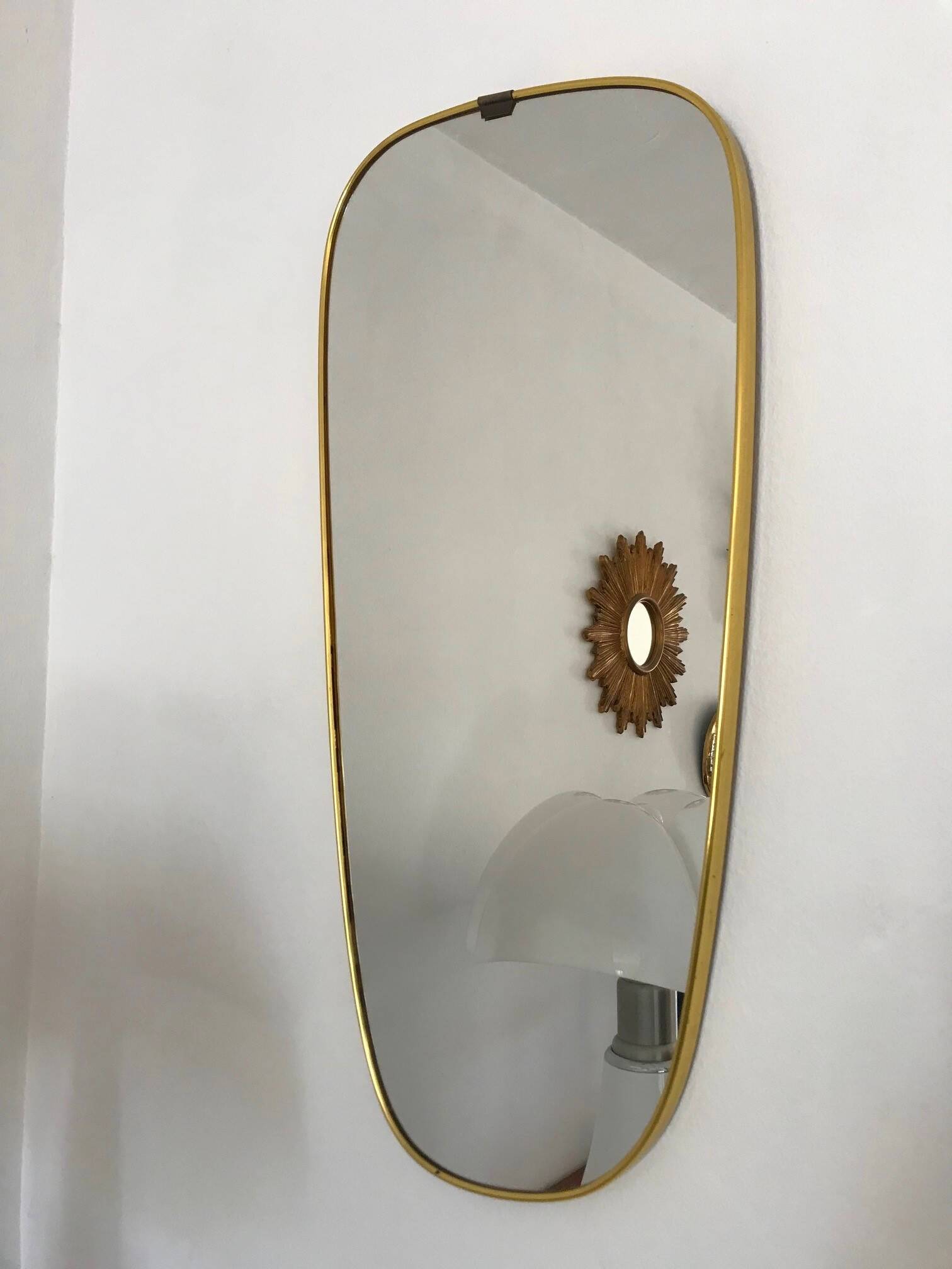 Vintage free form mirror by Schön Form Germany 60s