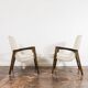 Paire de Fauteuils Mid-Century en Boucle Beige 1964