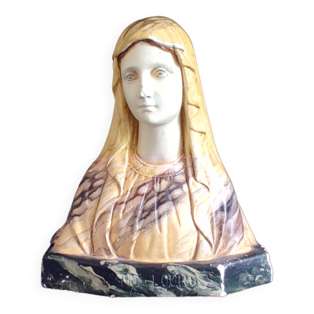 Buste de Marie-Antoinette en marbre composite sculpté, fin du 20ème siècle - En