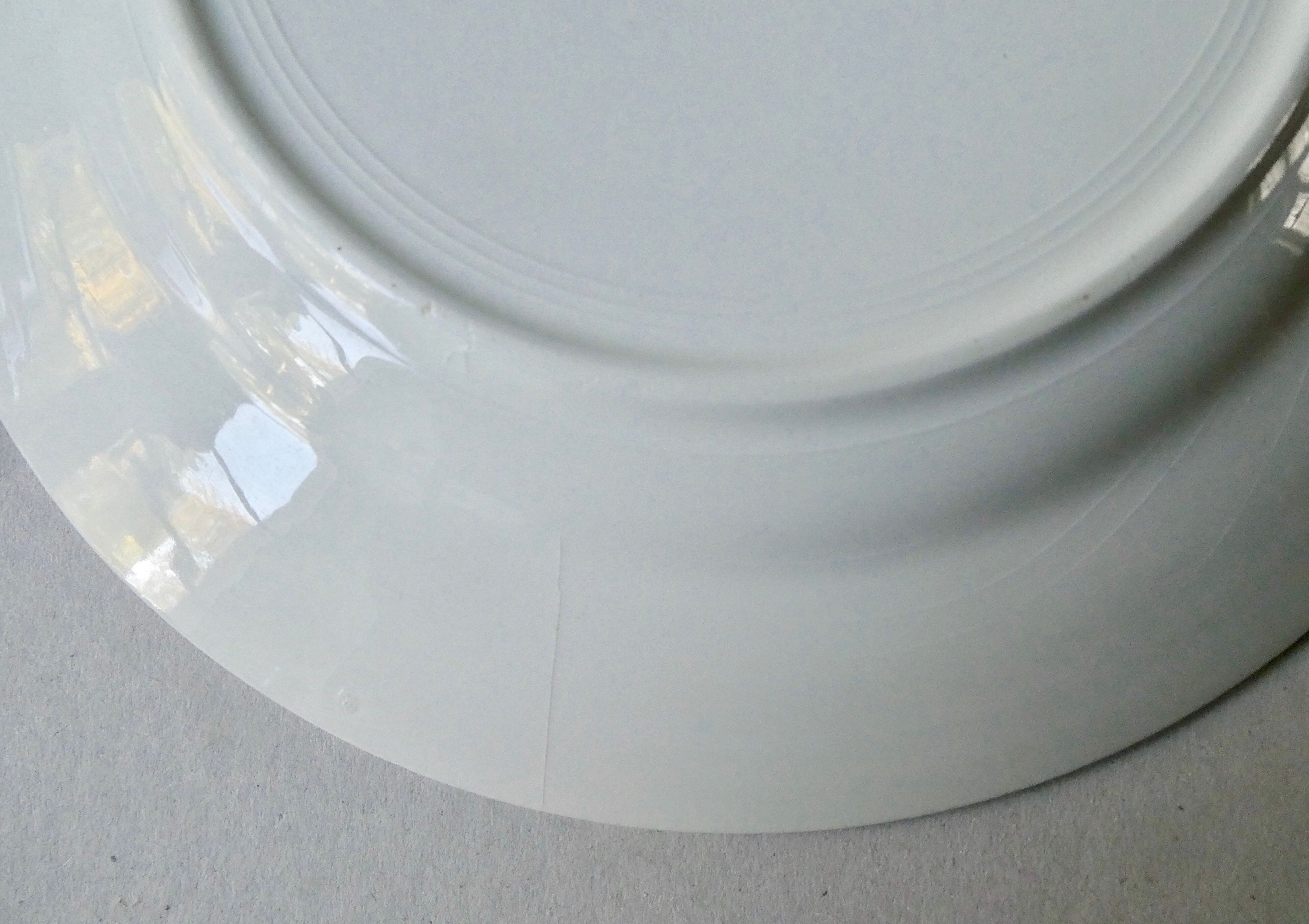 6 plates in Earthenware Digoin Sarreguemines, model Brigitte