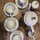 Old vintage porcelain tea set