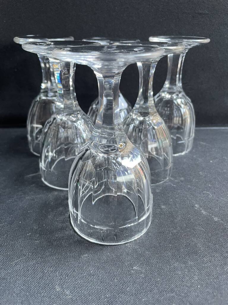 6 port glasses – Cristallerie de Nancy 1920-1934