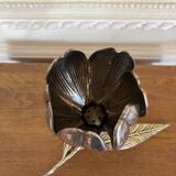 Metal flower ashtray 70s