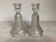 Pair of vintage candlesticks Val Saint Lambert Art Deco