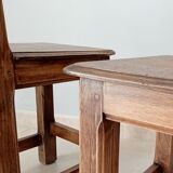 Antique chairs in solid walnut