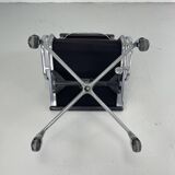 Eames Herman Miller cuir noir Soft Pad Group