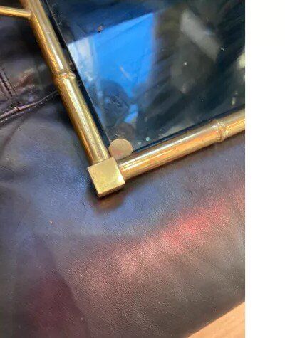 1970s top, in bronze and smoked glass