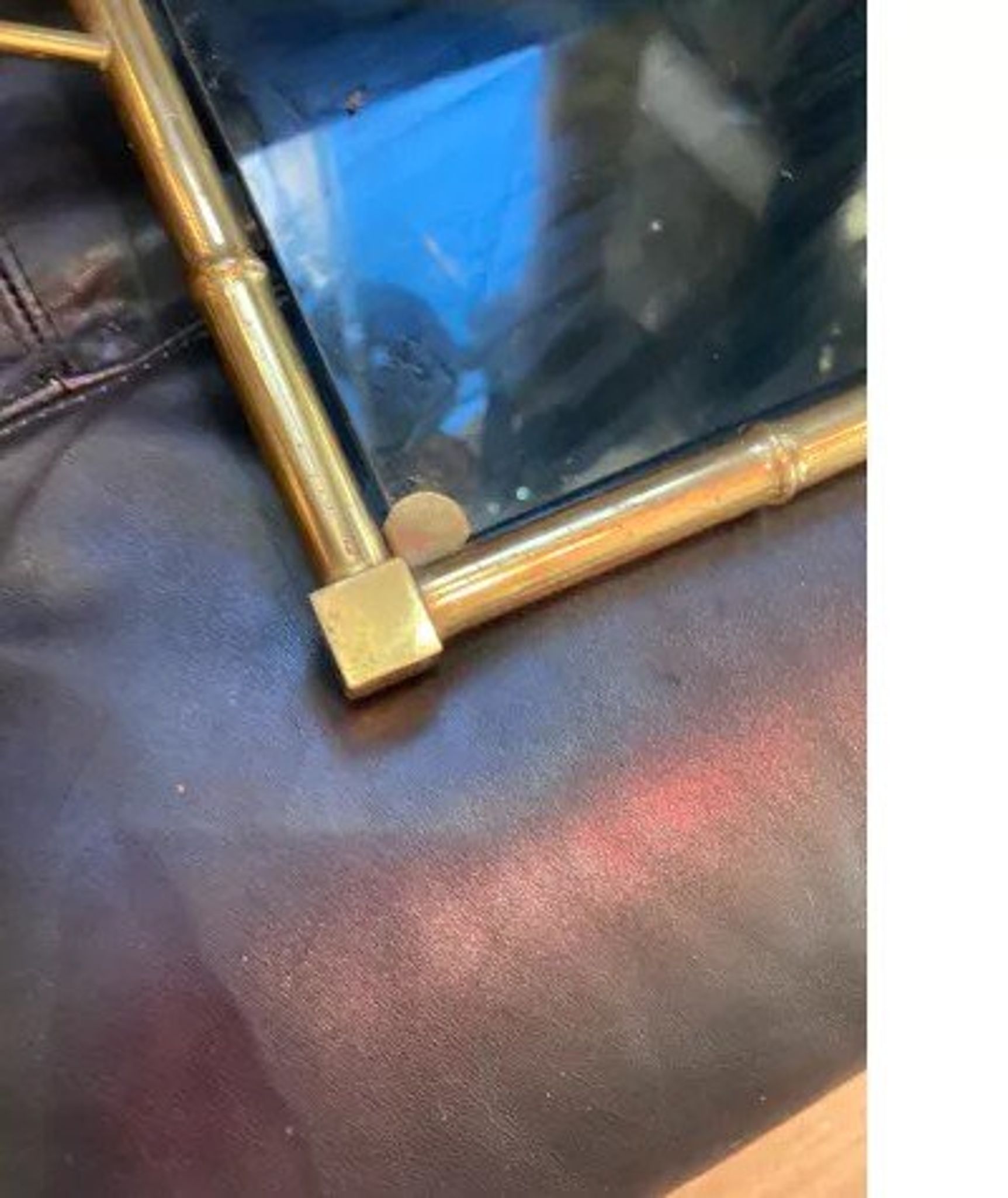 1970s top, in bronze and smoked glass