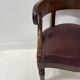Fauteuil de bureau de style Empire en acajou et placage XIX siècle