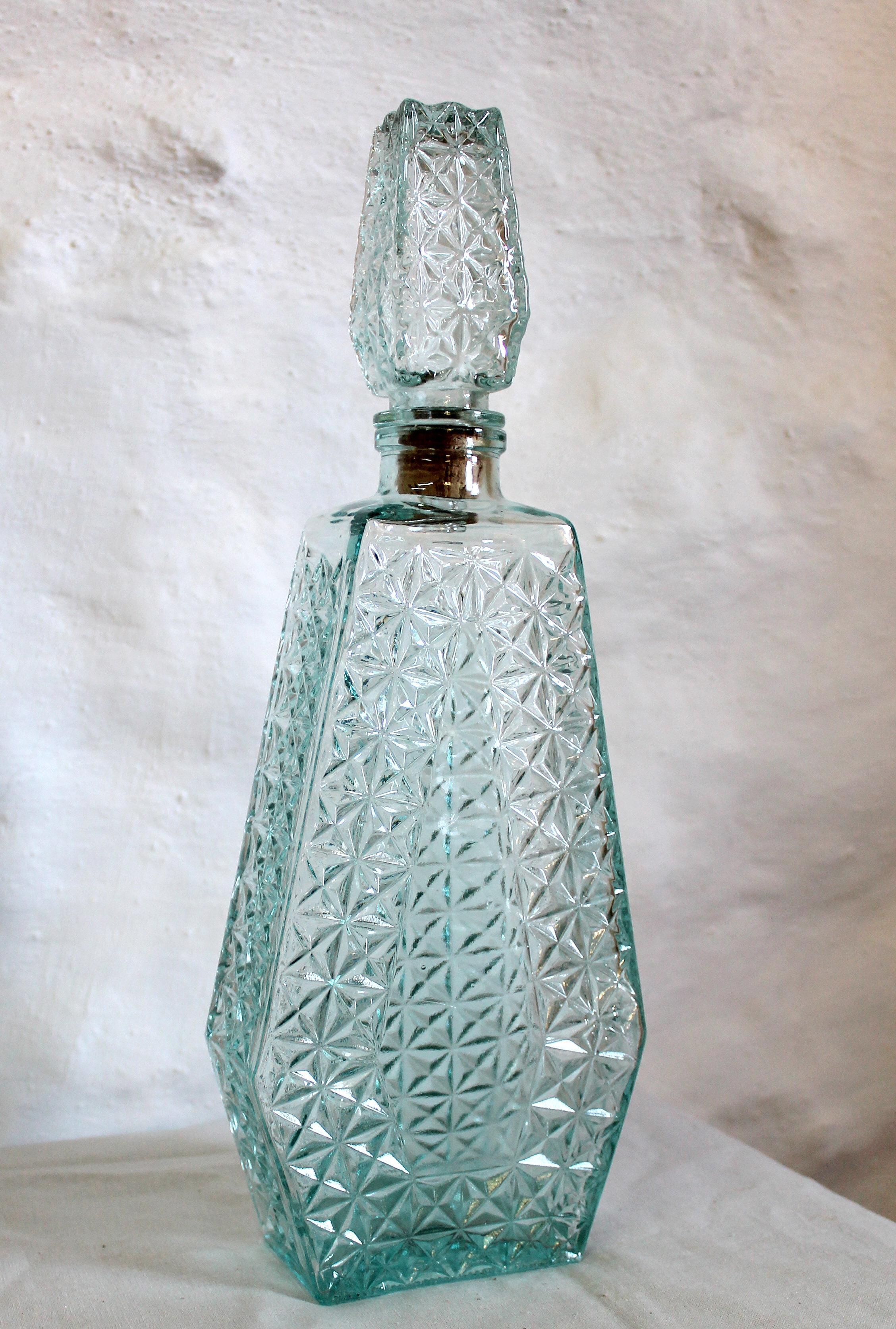 Green vintage carafe