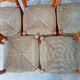 Lot de 5 chaises paillées vintage style espagnol
