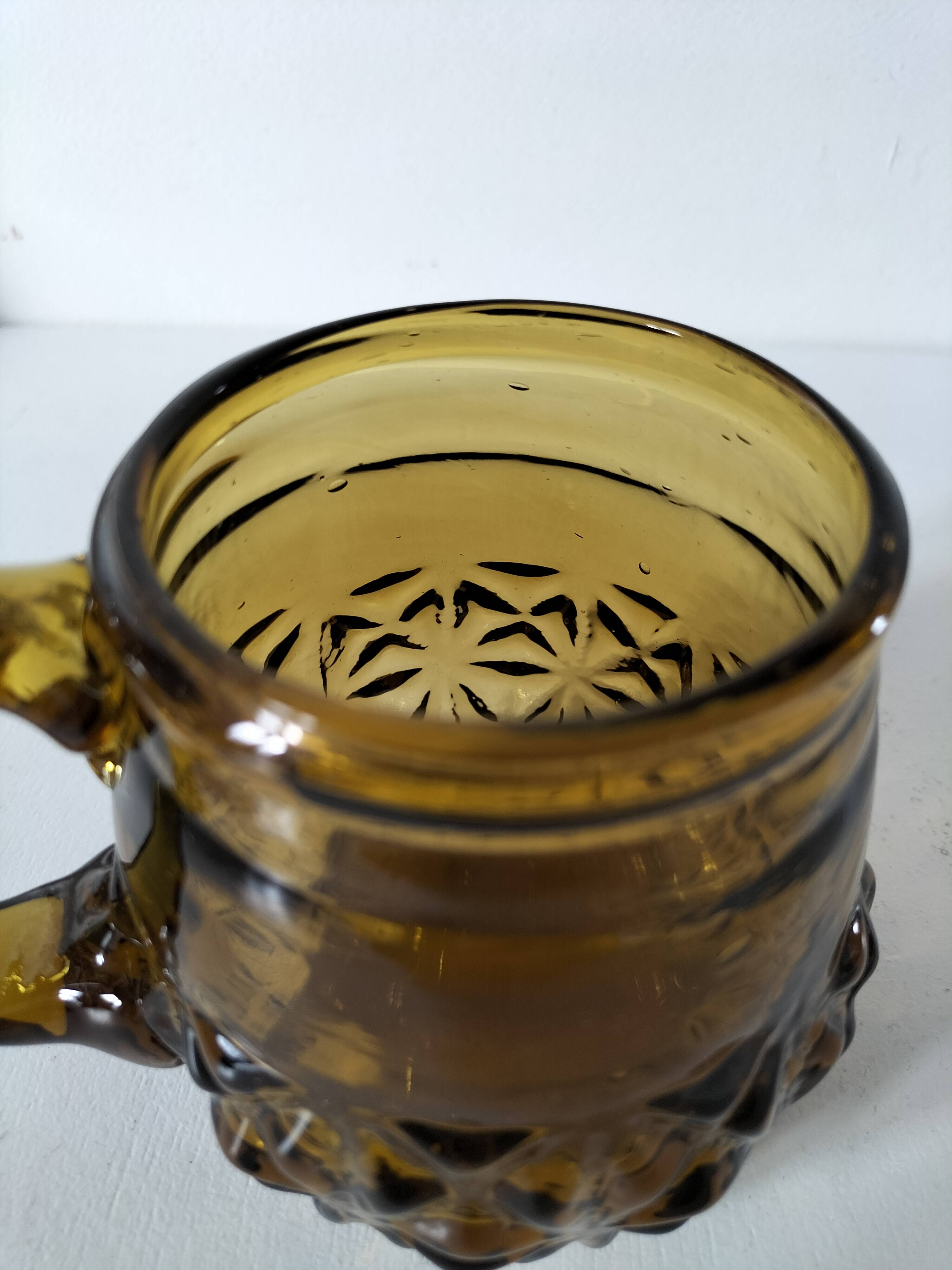 blown glass mug