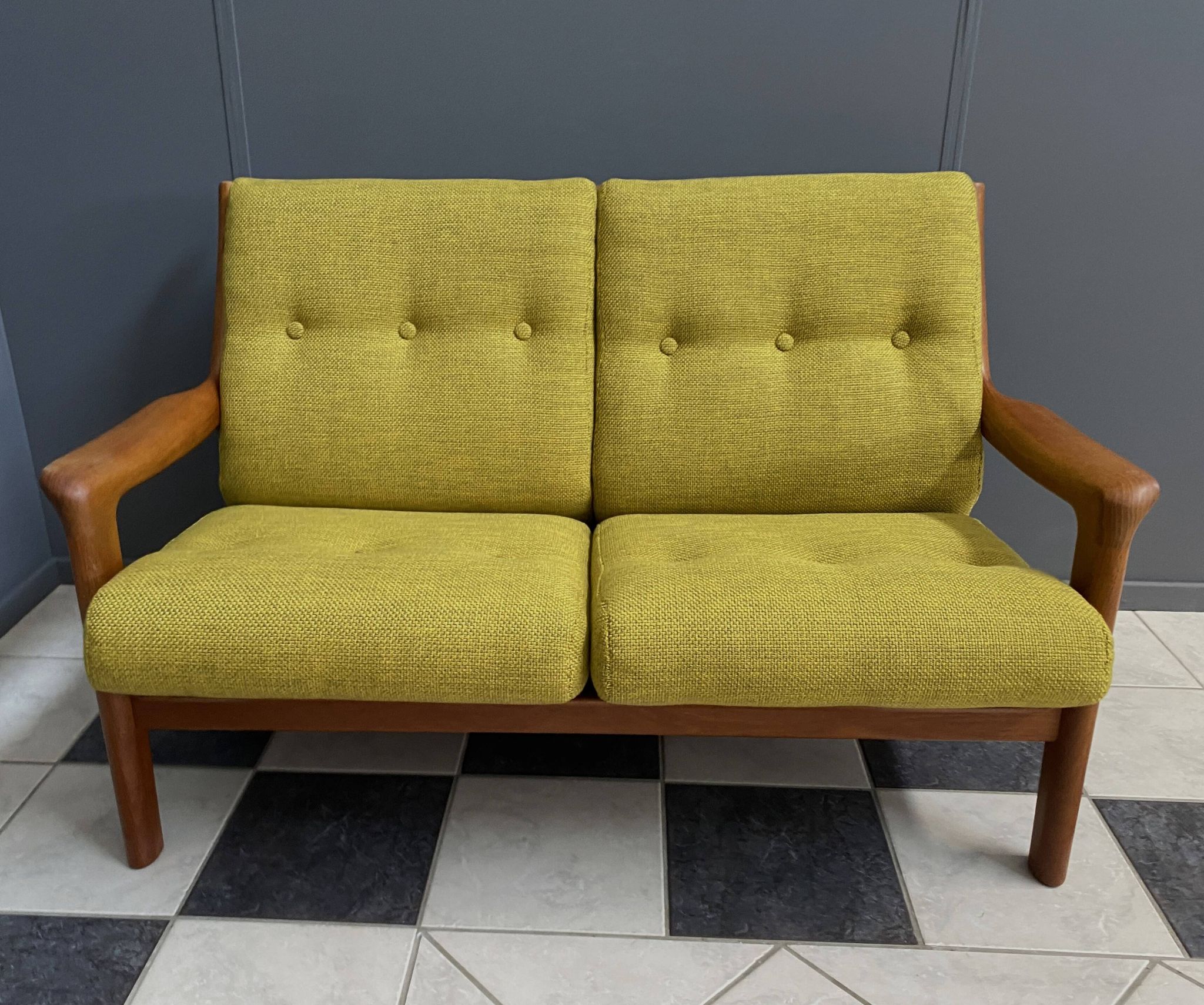 Gustav Thams teak 2-seat sofa for A/S Vejen Denmark 1960s