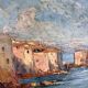 Saint Tropez Oil On Panel Signed By Zicca XX Eme