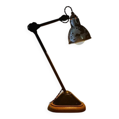 Lampe ajustable gras brevetée sgdg'' n206 / n1056 ''petit modèle'' aluminium