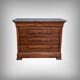 Mahogany chest of drawers, Louis-Philippe style – Late 19th century
