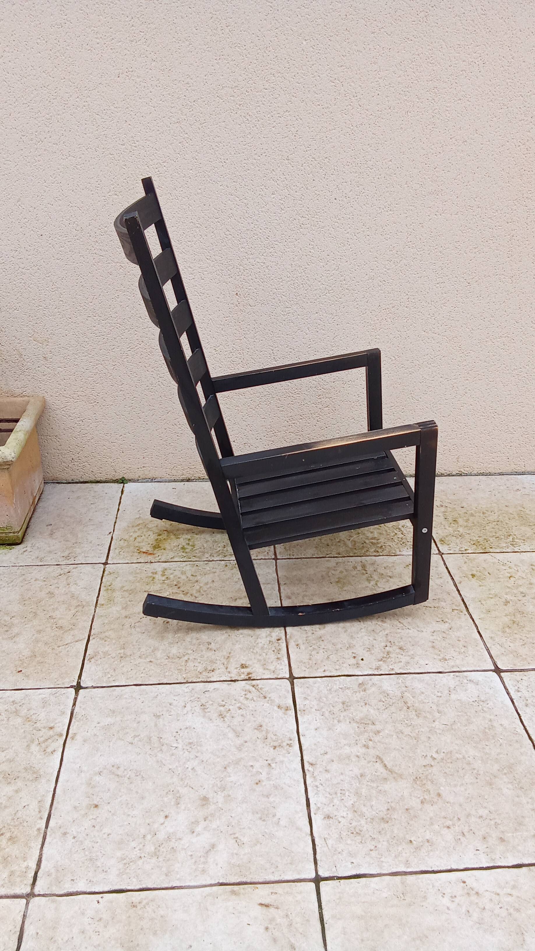 Designer wooden rocking chair