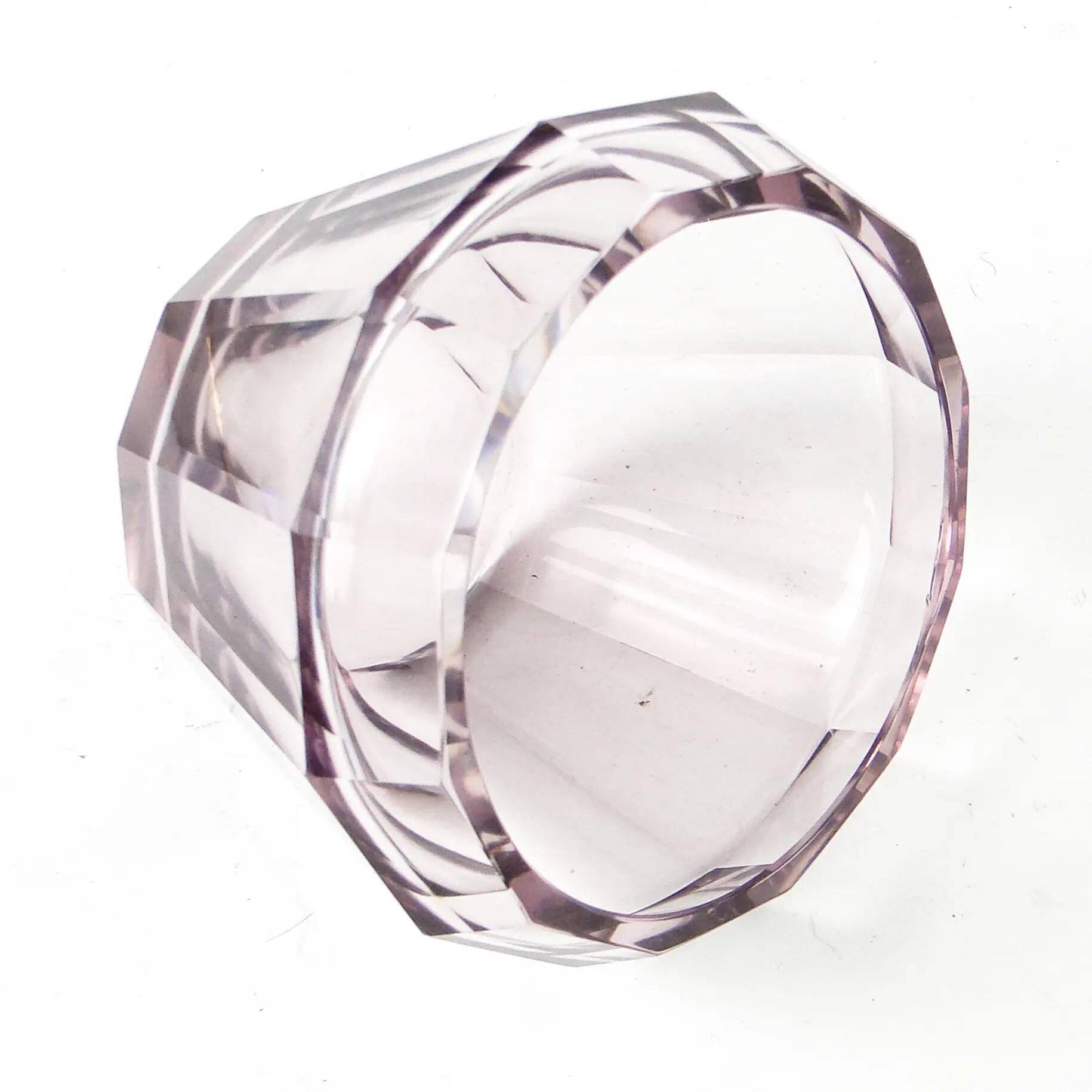 Art Deco vase, crystal, Moser, Czechoslovakia, 1930s