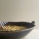 Stylised and signed glazed ceramic salad bowl, France circa 1970.