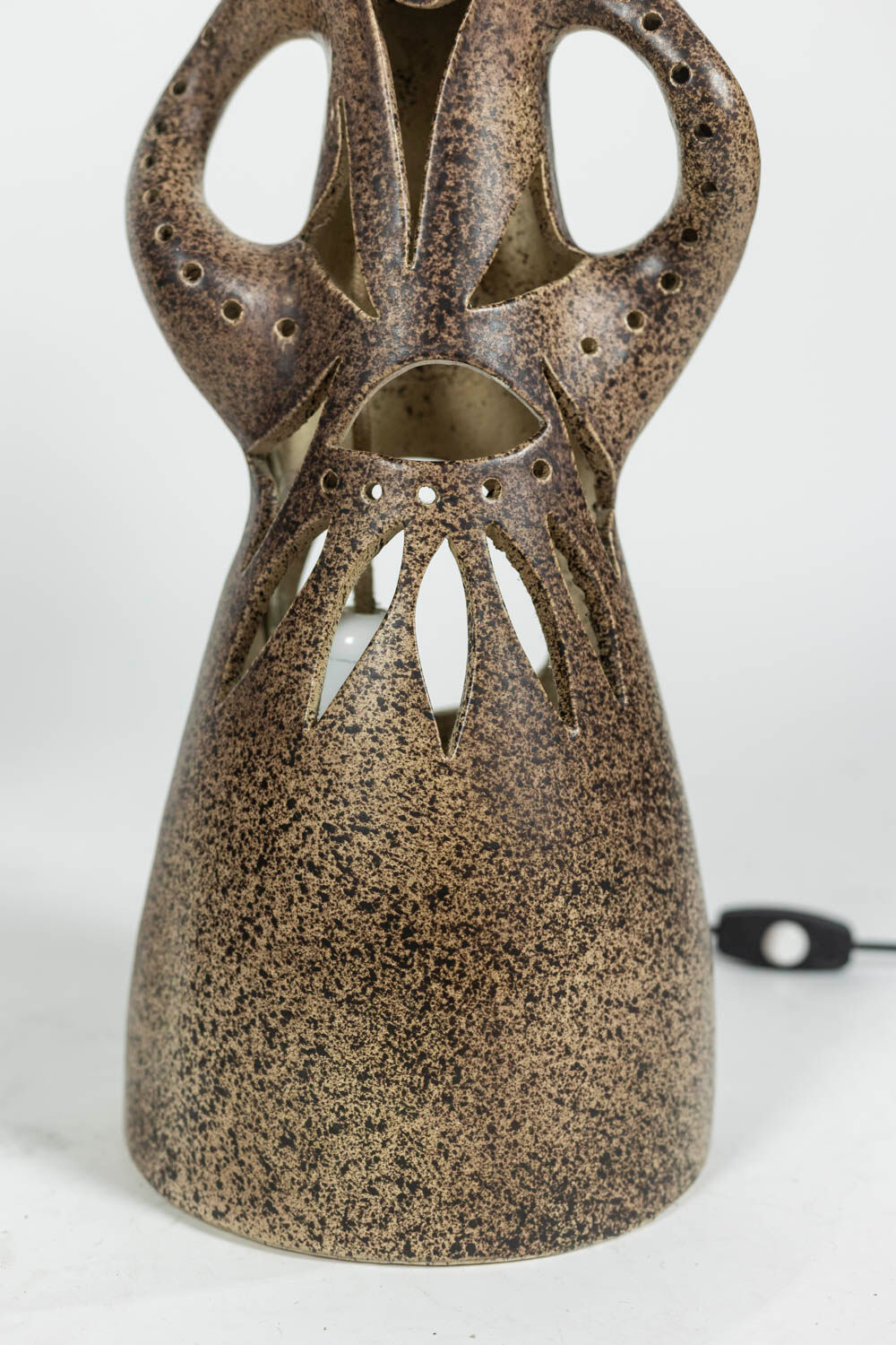 Pair of terracotta lamps, Bastian Le Pemp, 1970s