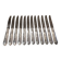 12 silver-plated metal table knives by the silversmith Ravinet Denfert, Empire style, model 81.