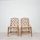 Chaises en osier attribuées Dal Vera, 1970
