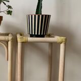 Vintage rattan bedside table
