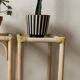 Vintage rattan bedside table