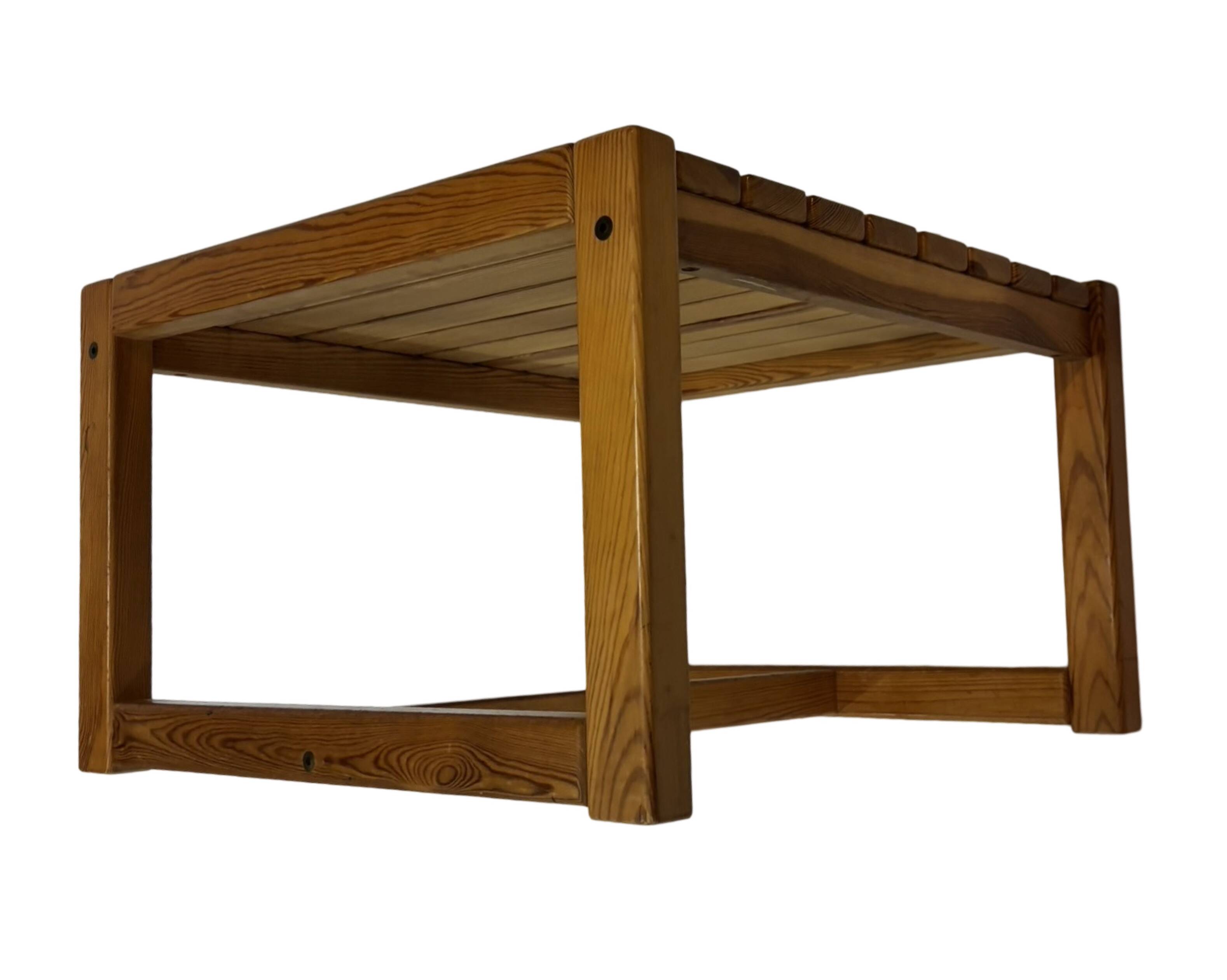 Vintage Wooden Coffee Table Karin Möbring for Ikea 70's Design