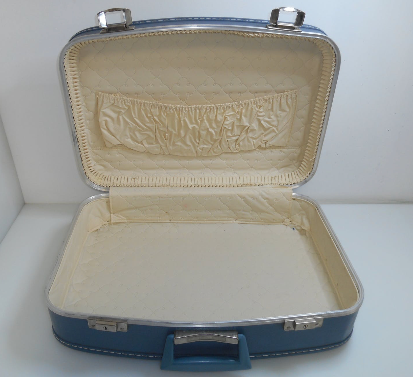 1960s flight attendant and vanity suitcases