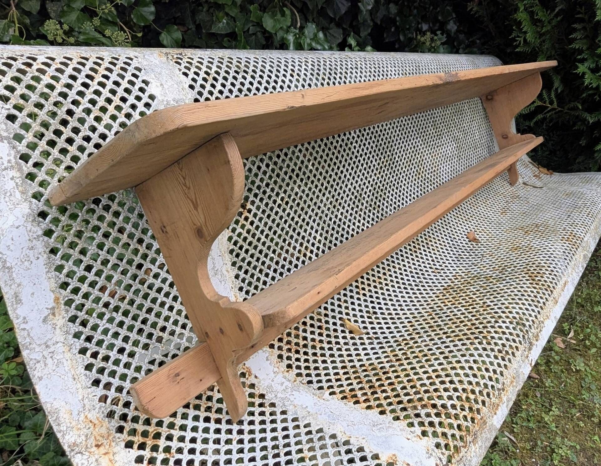 Ancienne Étagère Métier Bistro Cuisine Vaisselier Campagne 167 cm