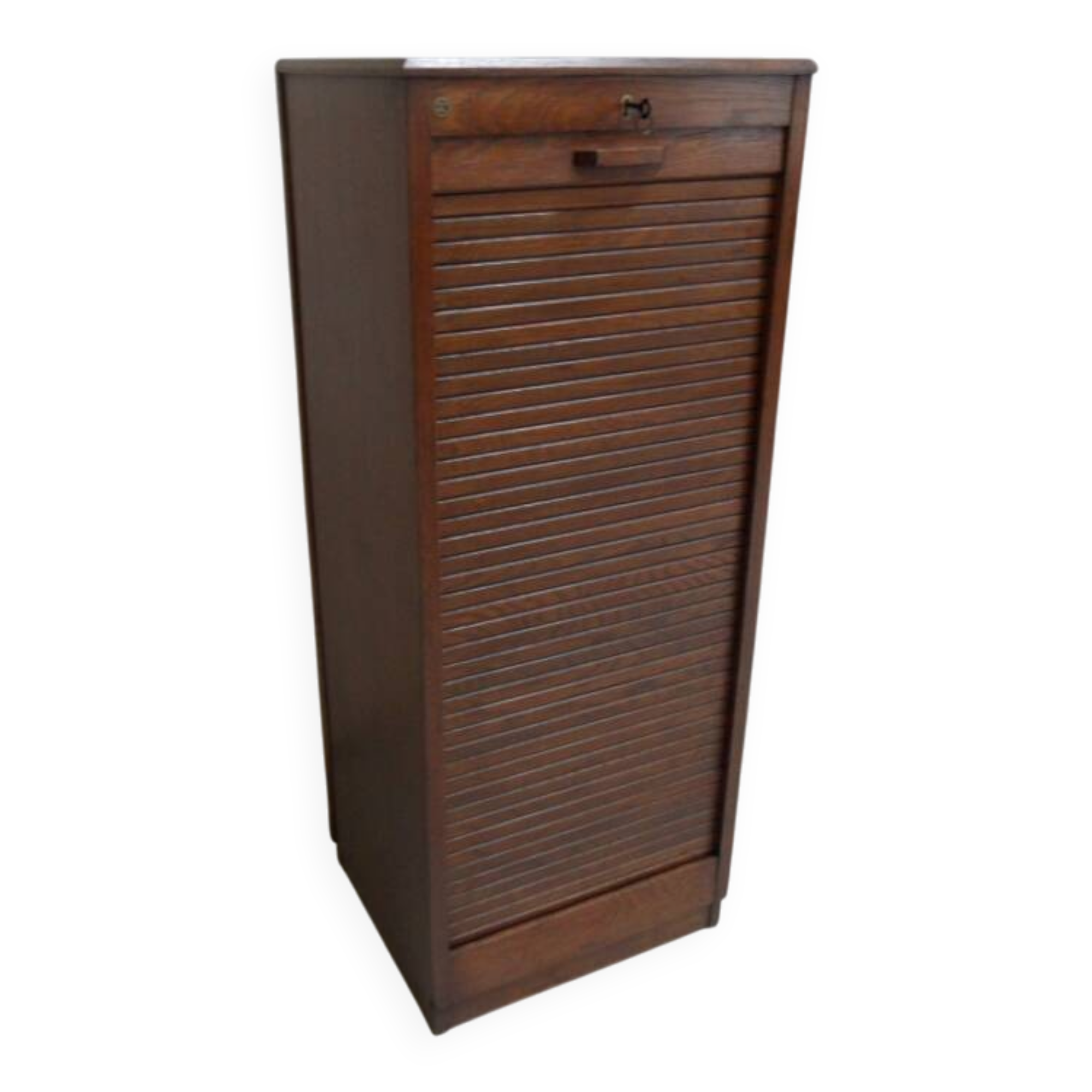 Vintage filing cabinet with roller shutter
