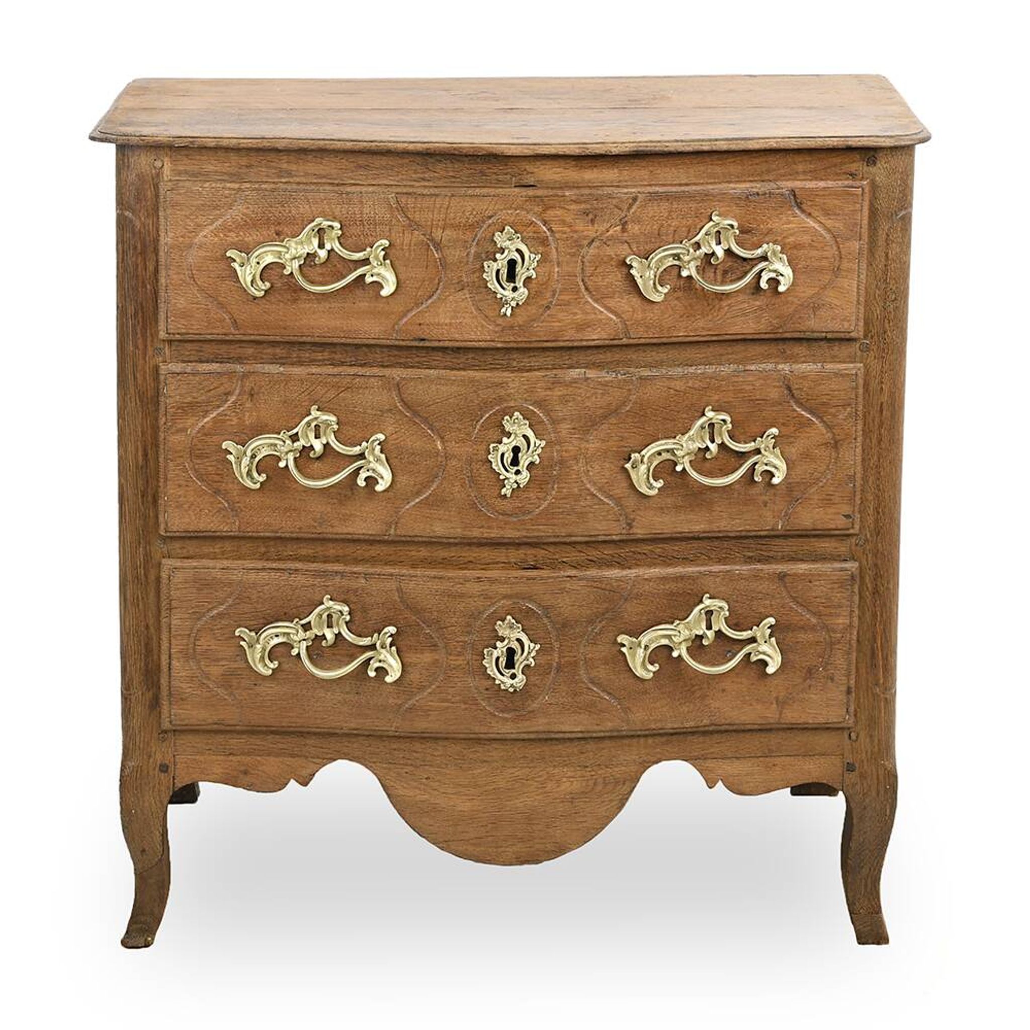 Louis XV chest of drawers in solid wood