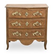 Louis XV chest of drawers in solid wood