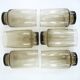 6 smoked brown glasses - Tivoli Luminarc Arcoroc France - vintage 70s