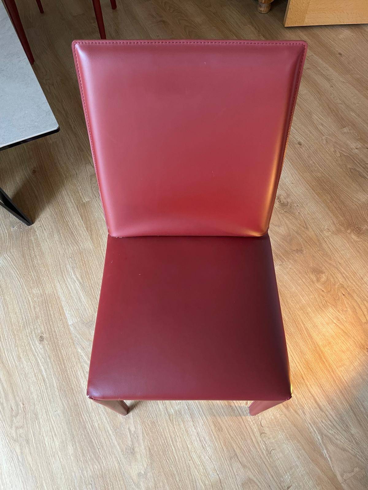 Roche bobois – design dining table + 4 chairs – excellent condition