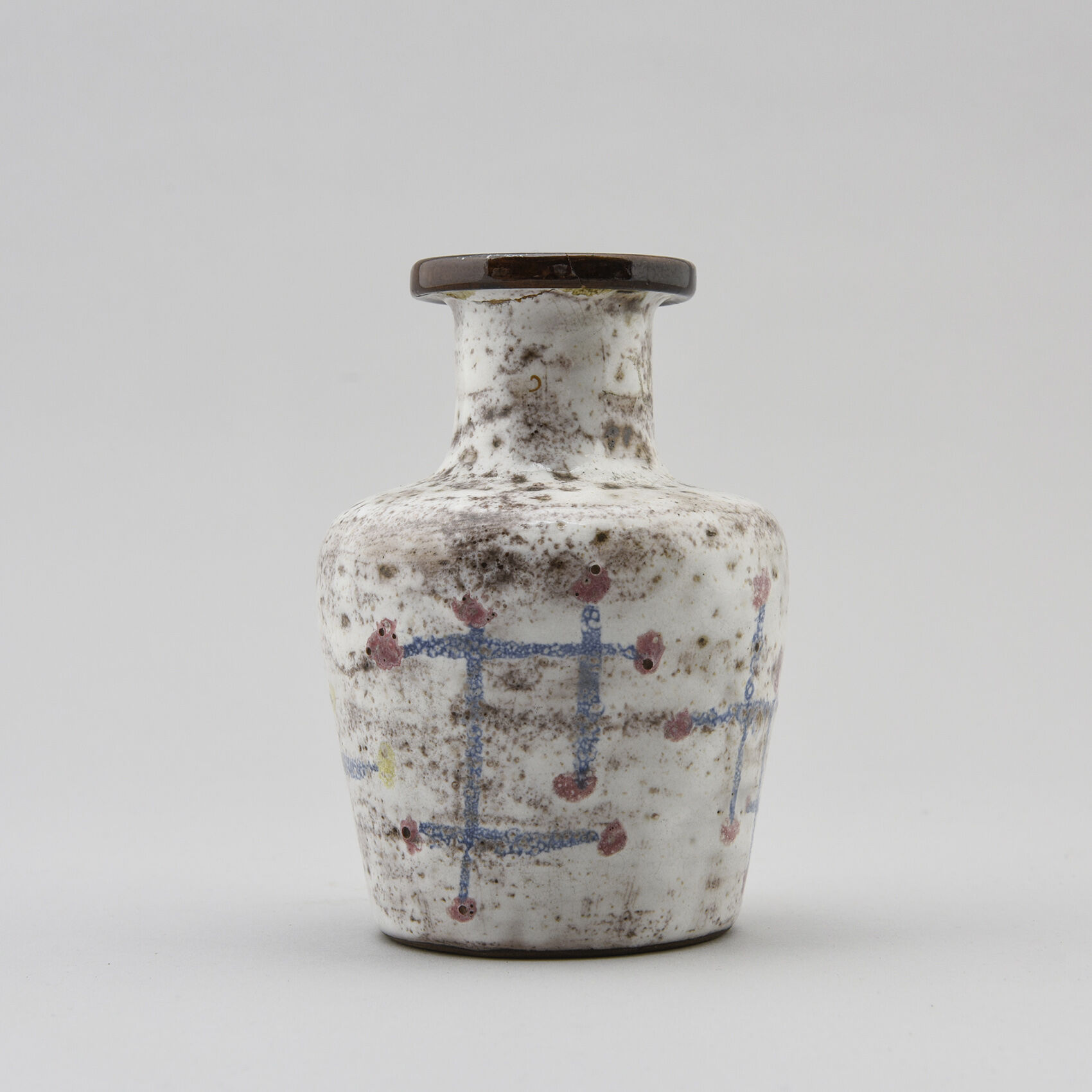 Ceramic vase by Juliette Derel and Jean Rivier, circa 1950