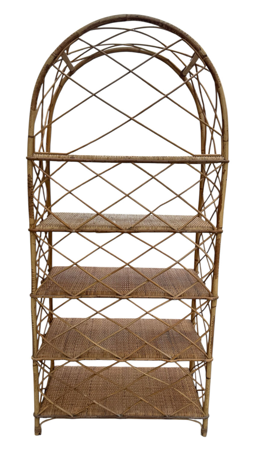 Étagère en Rotin des années 60 France