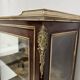 Louis XV style display cabinet in mahogany and bronze, 19th century.